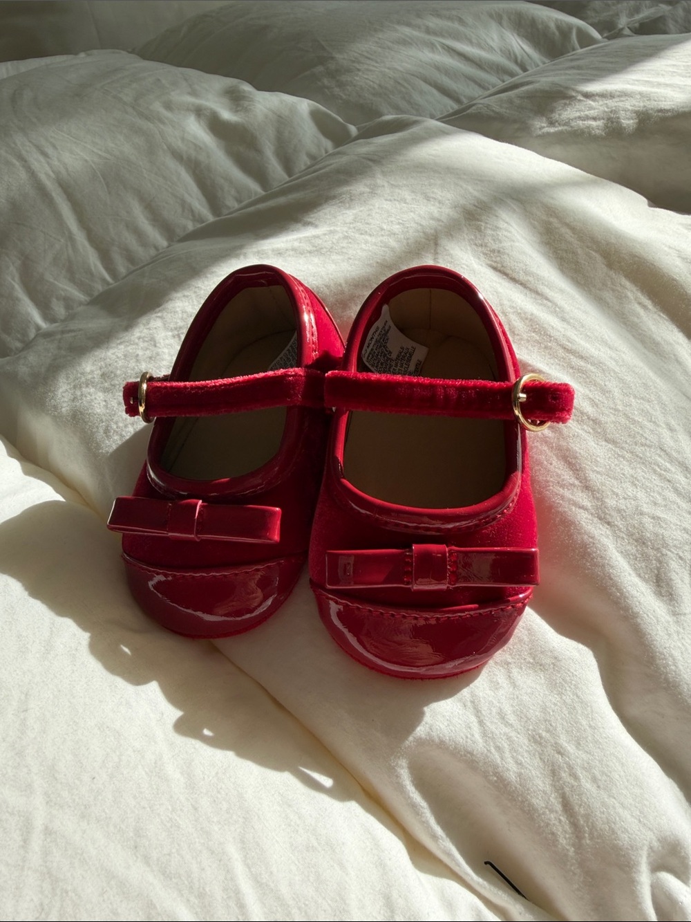 Janie and Jack Baby Red Ballet Flats